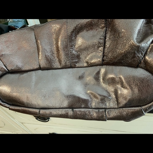 Coach Madison Sophia Metallic Leather Satchel Shoulder Bag Purse H1026-15955 - Picture 7 of 16